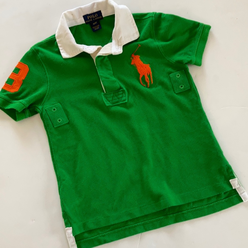 Ralph Lauren Large embroidered polo Shirt 4T EUC